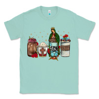 Seafoam our lady of guadalupe coffee Classic Tee - JahusDesignShop