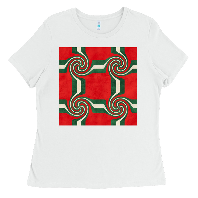 Retro Christmas Seamless Pattern Ladies Tee by BundleAndBundleShop | Teevron