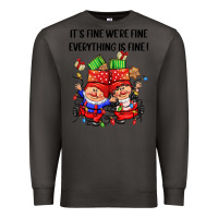 Smoke its fine were fine everything is fine Premium Sweatshirt - CowGirlArtShop
