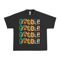 Pigment Black Gobble till you wobble Thanksgiving turkey Urban Heavy Tee - NancyCooperArtShop