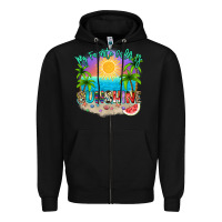 Black My favorite color is sunshine Zipper Hoodie - NancyCooperArtShop