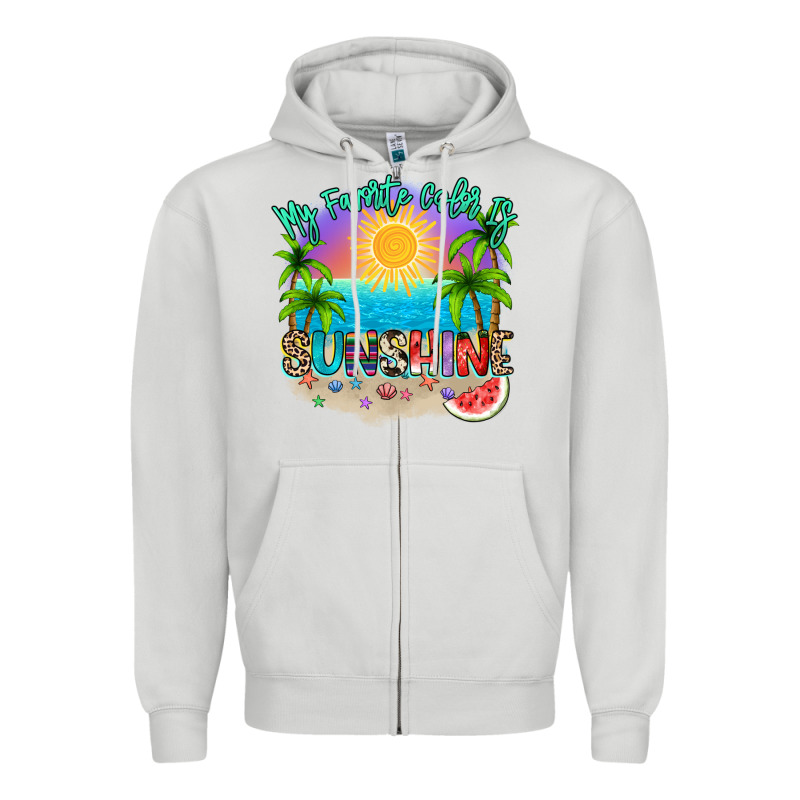 My Favorite Color Is Sunshine Zipper Hoodie by NancyCooperArtShop | Teevron