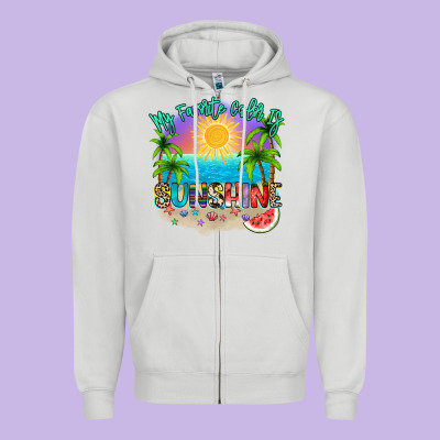 My Favorite Color Is Sunshine Zipper Hoodie Designed By Nancycooperartshop