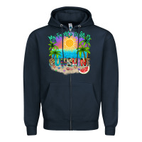 Navy My favorite color is sunshine Zipper Hoodie - NancyCooperArtShop