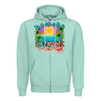 Seafoam My favorite color is sunshine Zipper Hoodie - NancyCooperArtShop