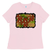 Bubblegum Pink christmas champagne background Ladies Tee - BundleAndBundleShop