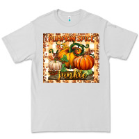 Dove Grey pumpkin spice junkie tumbler Premium Tee - BundleAndBundleShop