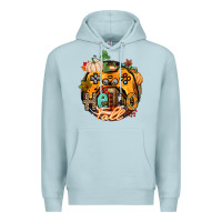 Blue Mist hello fall gamer Premium Hoodie - CowGirlArtShop