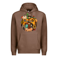 Chestnut hello fall gamer Premium Hoodie - CowGirlArtShop