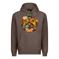 Coffee hello fall gamer Premium Hoodie - CowGirlArtShop
