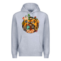 Heather Grey hello fall gamer Premium Hoodie - CowGirlArtShop