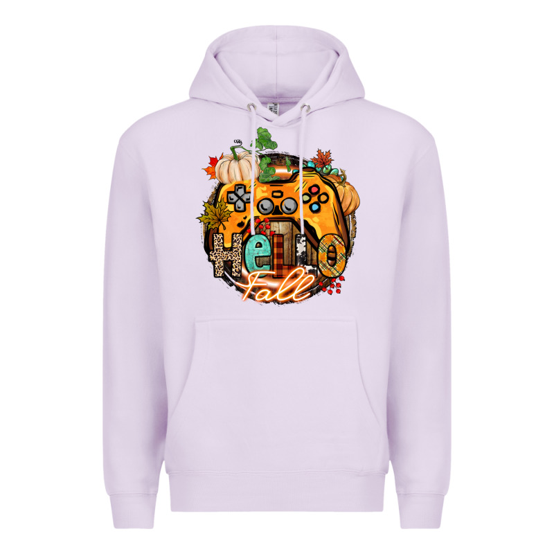 Hello Fall Gamer Premium Hoodie by CowGirlArtShop | Teevron
