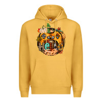 Mustard hello fall gamer Premium Hoodie - CowGirlArtShop