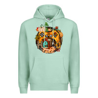 Seafoam hello fall gamer Premium Hoodie - CowGirlArtShop