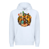 White hello fall gamer Premium Hoodie - CowGirlArtShop