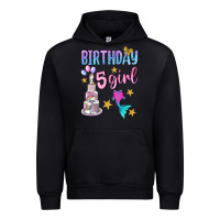 Black birthday girl 5 Urban Hoodie - BundleAndBundleShop