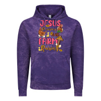 Cloud Purple jesus praising and farm raising Vintage Hoodie - MaliasSmallBusiness
