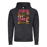 Vintage Black jesus praising and farm raising Vintage Hoodie - MaliasSmallBusiness
