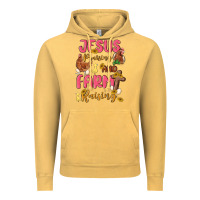 Vintage Mustard jesus praising and farm raising Vintage Hoodie - MaliasSmallBusiness