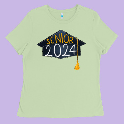 Senior 2024 Graduation Ladies Tee Designed By Ranaportraitstore