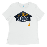 White senior 2024 graduation Ladies Tee - RanaPortraitStore
