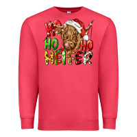 Cardinal ho ho ho heifer Premium Sweatshirt - CowGirlArtShop