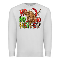Dove Grey ho ho ho heifer Premium Sweatshirt - CowGirlArtShop