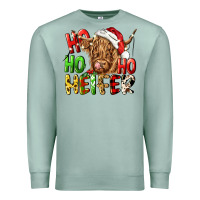 Seafoam ho ho ho heifer Premium Sweatshirt - CowGirlArtShop