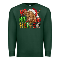 Sports Green ho ho ho heifer Premium Sweatshirt - CowGirlArtShop