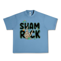 Pebble Blue sham rock Urban Heavy Tee - MaliasSmallBusiness