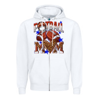 American Football Mom Zipper Hoodie | Teevron