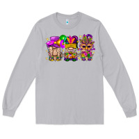 Moon Dust Mardi Gras Gnomies Cakes Flowers And Balloon Long Sleeve Tee - BundleAndBundleShop