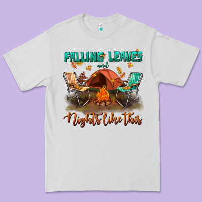 Falling Leaves And Nights Like This Premium Tee Designed By Bundleandbundleshop