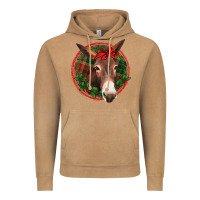 Vintage Camel Christmas donkey with bandana Vintage Hoodie - Jasminsmagicworld