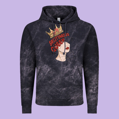 Sagittarius Queen Vintage Hoodie Designed By Maliassmallbusiness