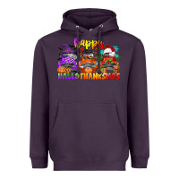 Plum happy hallothanksmas truck Heavyweight Hoodie - CowGirlArtShop