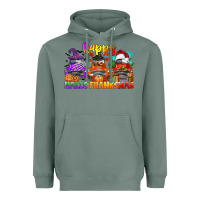 Sage happy hallothanksmas truck Heavyweight Hoodie - CowGirlArtShop