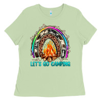 Matcha let's go camping rainbow Ladies Tee - JahusDesignShop