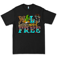 Black wild and free with cactus Premium Tee - AdoDesignShop
