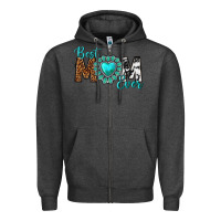 Charcoal Heather Best Mom Ever Zipper Hoodie - texasbilliewilder