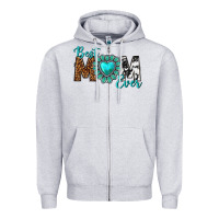 Heather Grey Best Mom Ever Zipper Hoodie - texasbilliewilder