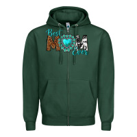 Sports Green Best Mom Ever Zipper Hoodie - texasbilliewilder