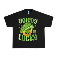 Black howdy go lucky st patrics day Urban Heavy Tee - MaliasSmallBusiness