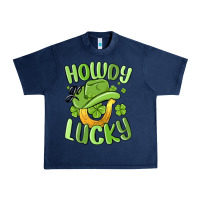 Navy howdy go lucky st patrics day Urban Heavy Tee - MaliasSmallBusiness