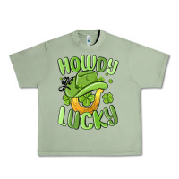 Oil Green howdy go lucky st patrics day Urban Heavy Tee - MaliasSmallBusiness