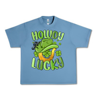 Pebble Blue howdy go lucky st patrics day Urban Heavy Tee - MaliasSmallBusiness