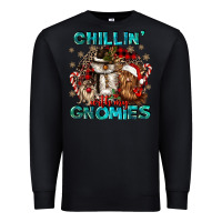 Black chillin with my gnomies Premium Sweatshirt - CowGirlArtShop
