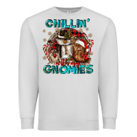 Dove Grey chillin with my gnomies Premium Sweatshirt - CowGirlArtShop