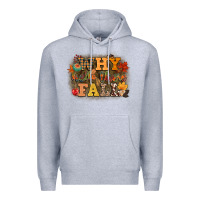 Heather Grey why hello there fall Premium Hoodie - CowGirlArtShop