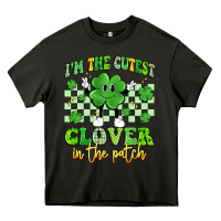 Asphalt i'm the cutest clover in the patch artiststas Heavy Core Tee - Artiststas